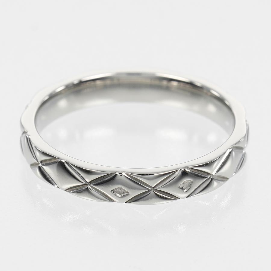 CHANEL（シャネル） リング マトラッセ 16号 指輪 Pt950プラチナ 約6g