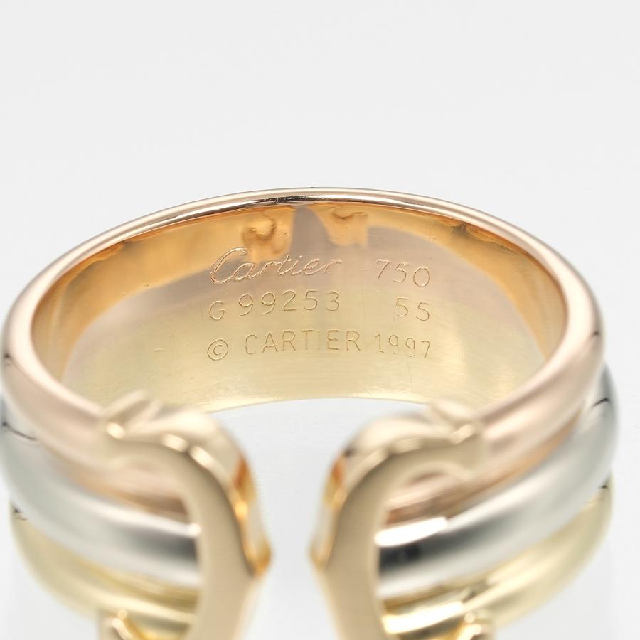Cartier（カルティエ） CARTIER 2C LM 15.5号 リング 指輪 K18 YG PG