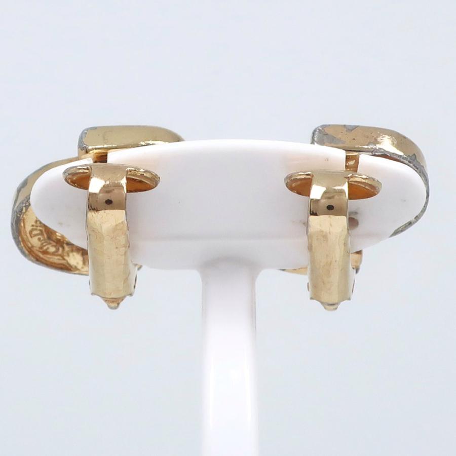 Dior ディオール CDロゴ イヤリング 金メッキ×ラインストーン 約5.0g レディース【I200124040】中古_2