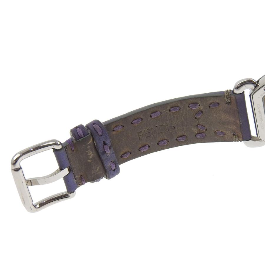 FENDI（フェンディ） セレリア 8400M 腕時計 SS×型押しレザー クオーツ