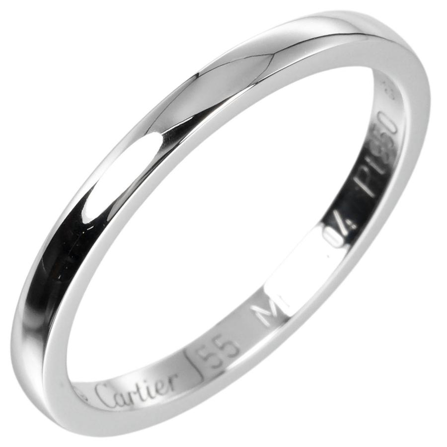 カルティエ CARTIER バレリーナ フラット 14号 リング 指輪 Pt950 