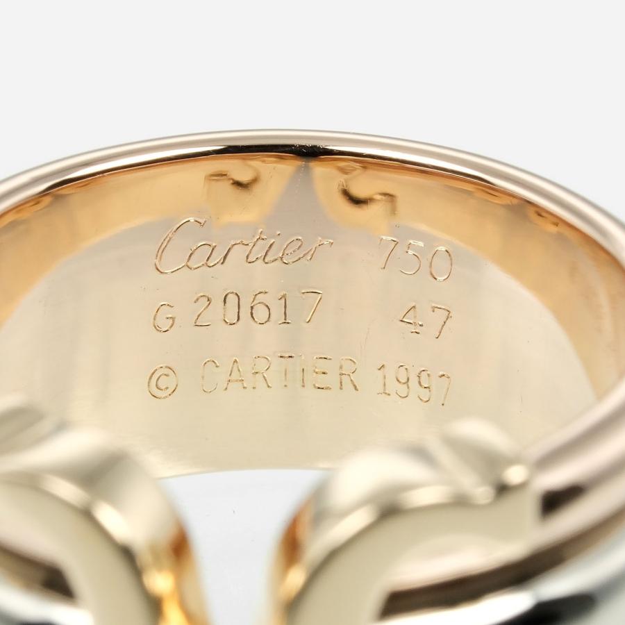 カルティエ CARTIER 2C 7号 リング 指輪 K18ゴールド YG PG WG 約7.47g