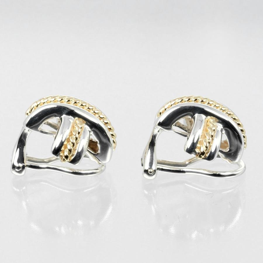 TIFFANY&Co. ティファニー シグネチャー イヤリング シルバー925 K18YG 