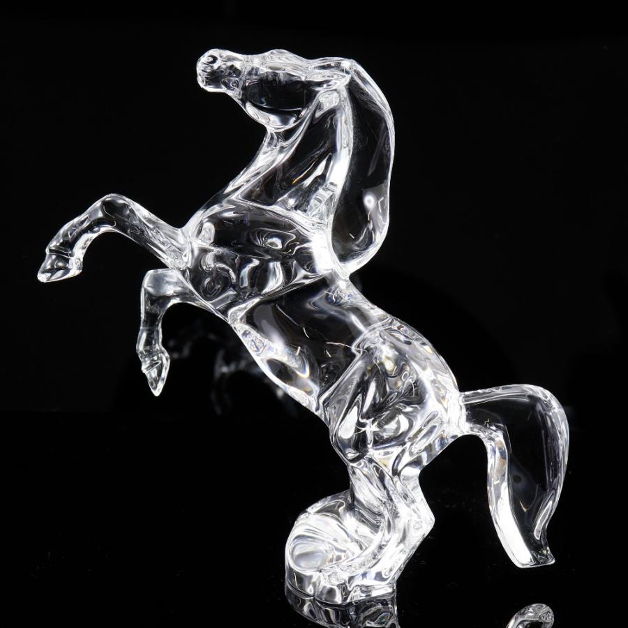 バカラ（Baccarat） いななく馬 Allison Hawkes 花瓶 クリスタル _