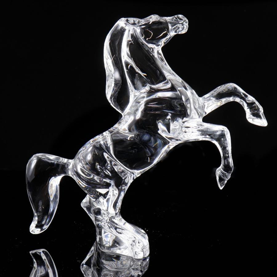 バカラ（Baccarat） いななく馬 Allison Hawkes 花瓶 クリスタル _