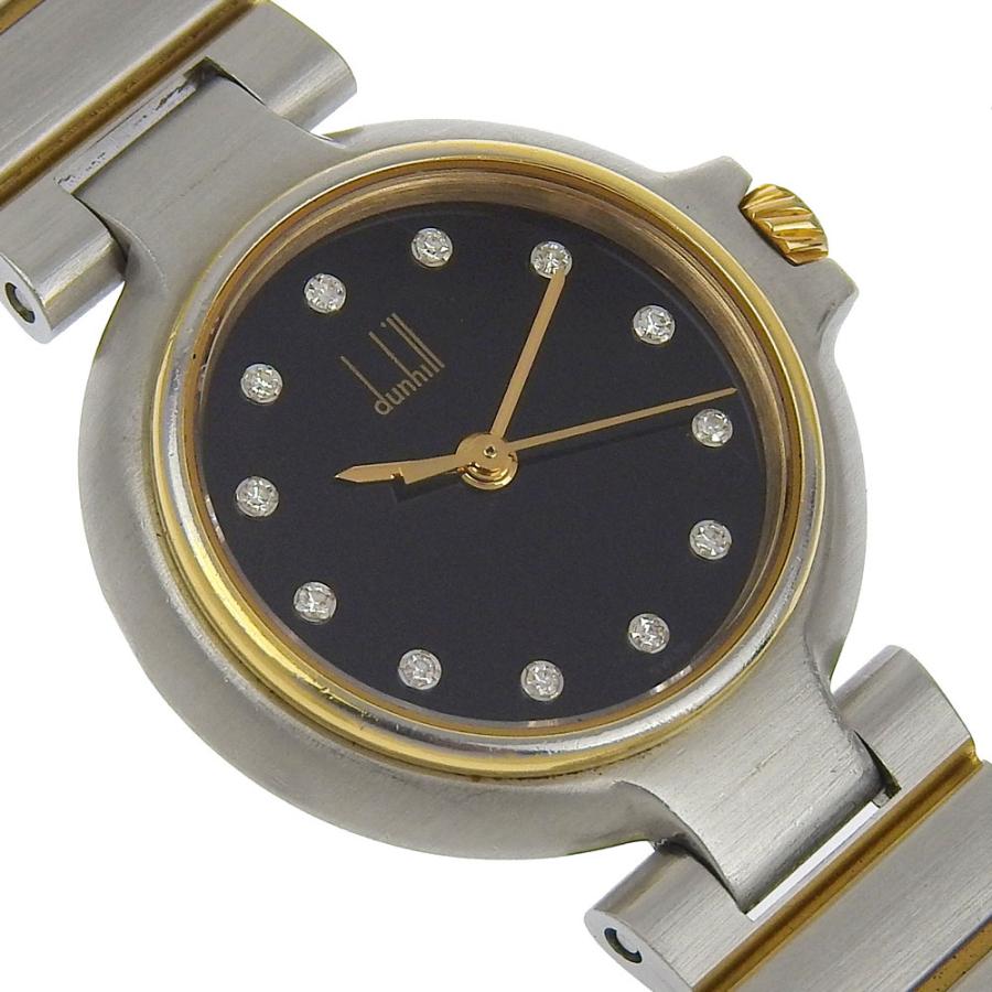dunhill（ダンヒル） ミレニアム 12Pダイヤ 腕時計 SS×金メッキ