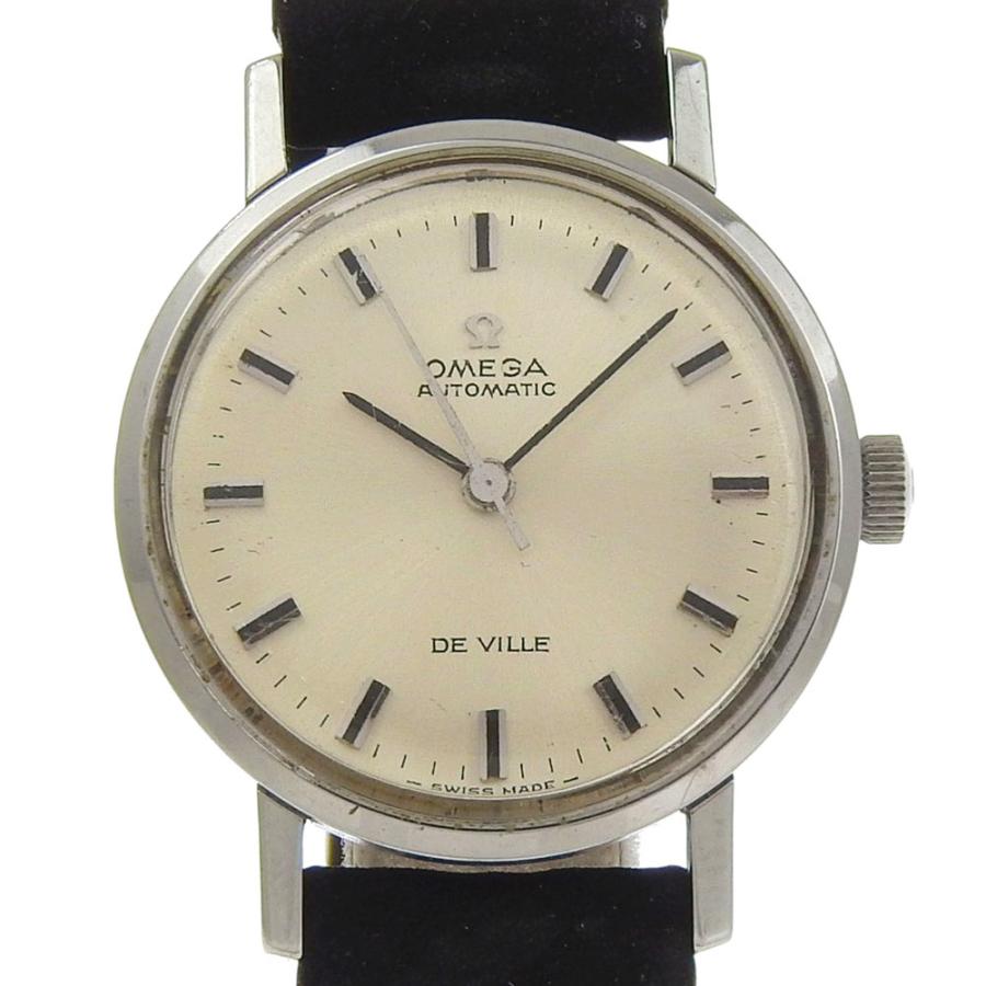 【OMEGA】オメガ デヴィル デビル 565.005 ステンレススチール×レザー シルバー 自動巻き アナログ表示 レディース シルバー文字盤 腕時計 OMEGA（オメガ） デヴィル デビル 565.005 腕時計 SS×レザー シルバー