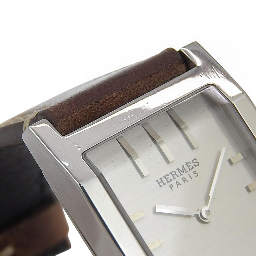 HERMES（エルメス） タンデム TA1.710 腕時計 SS×レザー シルバー