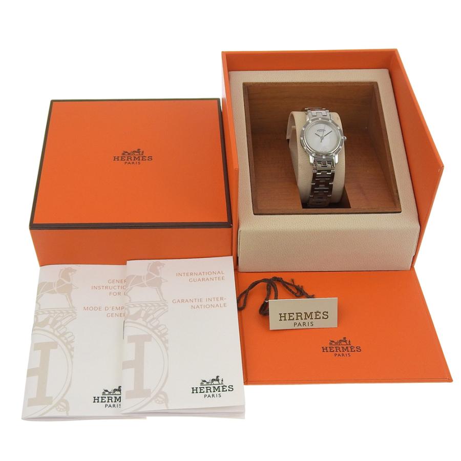 HERMES（エルメス） クリッパーナクレ 12Pダイヤ CL4.230 腕時計 SS