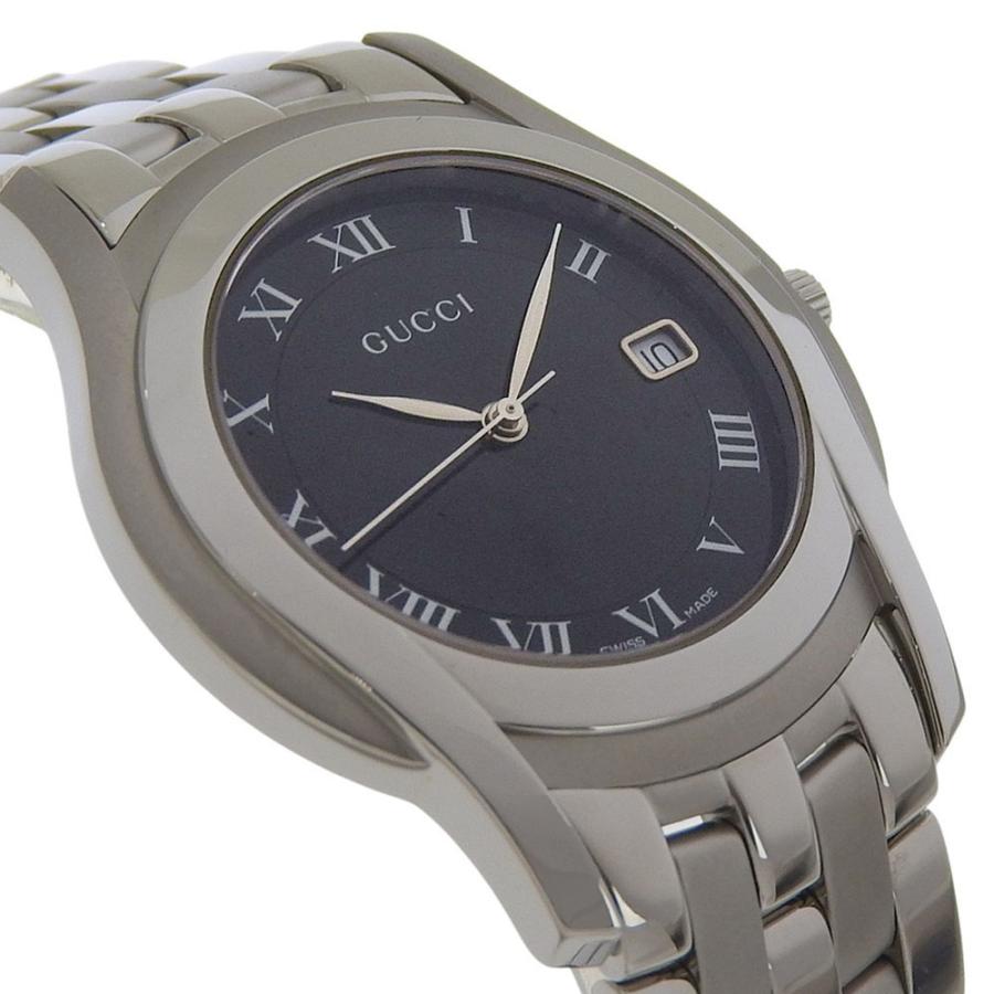 美品◎グッチ Gクラス 5500M SSブラック文字盤 メンズヴィンテージ腕時計 GUCCI（グッチ） Gクラス 5500M 腕時計 SS クオーツ アナログ表示