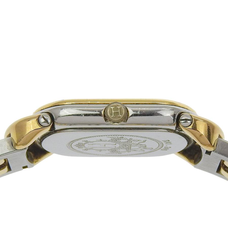 HERMES（エルメス） ラリー RA1.240 腕時計 SS×金メッキ シルバー