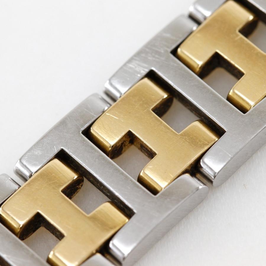HERMES（エルメス） ラリー RA1.240 腕時計 SS×金メッキ シルバー