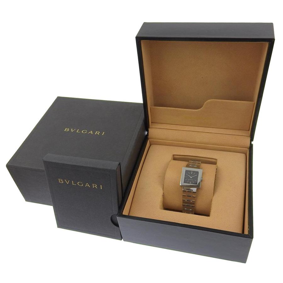 【BVLGARI】ブルガリ クアドラード SQ22SS ステンレススチール シルバー クオーツ アナログ表示 レディース 黒文字盤 腕時計 楽天市場】ブルガリ クアドラード SQ22SS 黒文字盤 スクエア