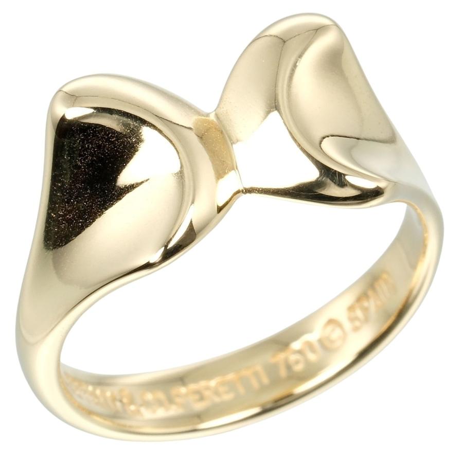 ティファニー リング リボン 7号 指輪 K18YG イエローゴールド 約4.64g