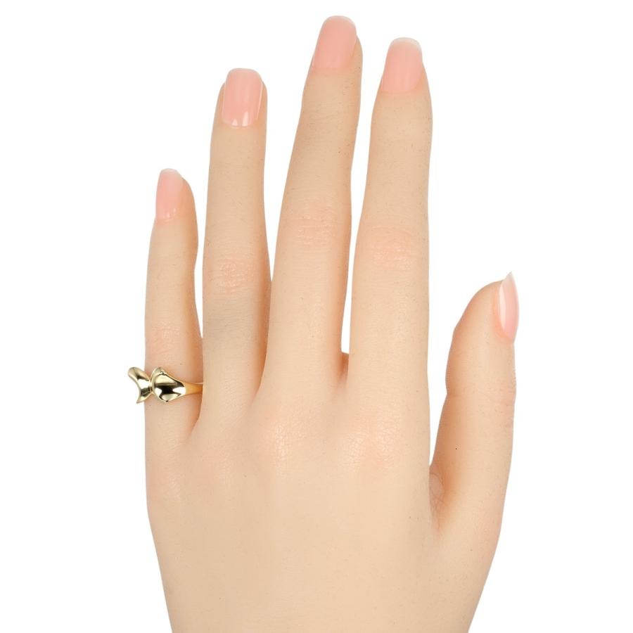 TIFFANY&Co. ティファニー リボン 7号 リング 指輪 K18YG イエロー 