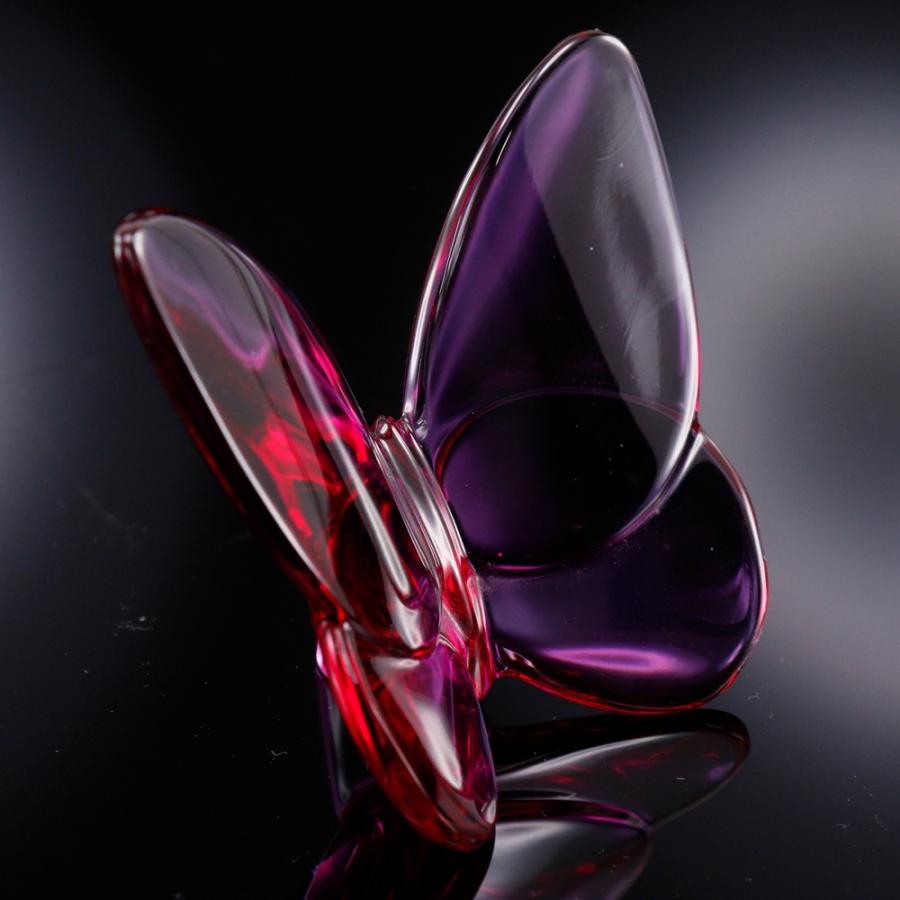 バカラ（Baccarat） ラッキーバタフライ レッド ペーパーウェイト