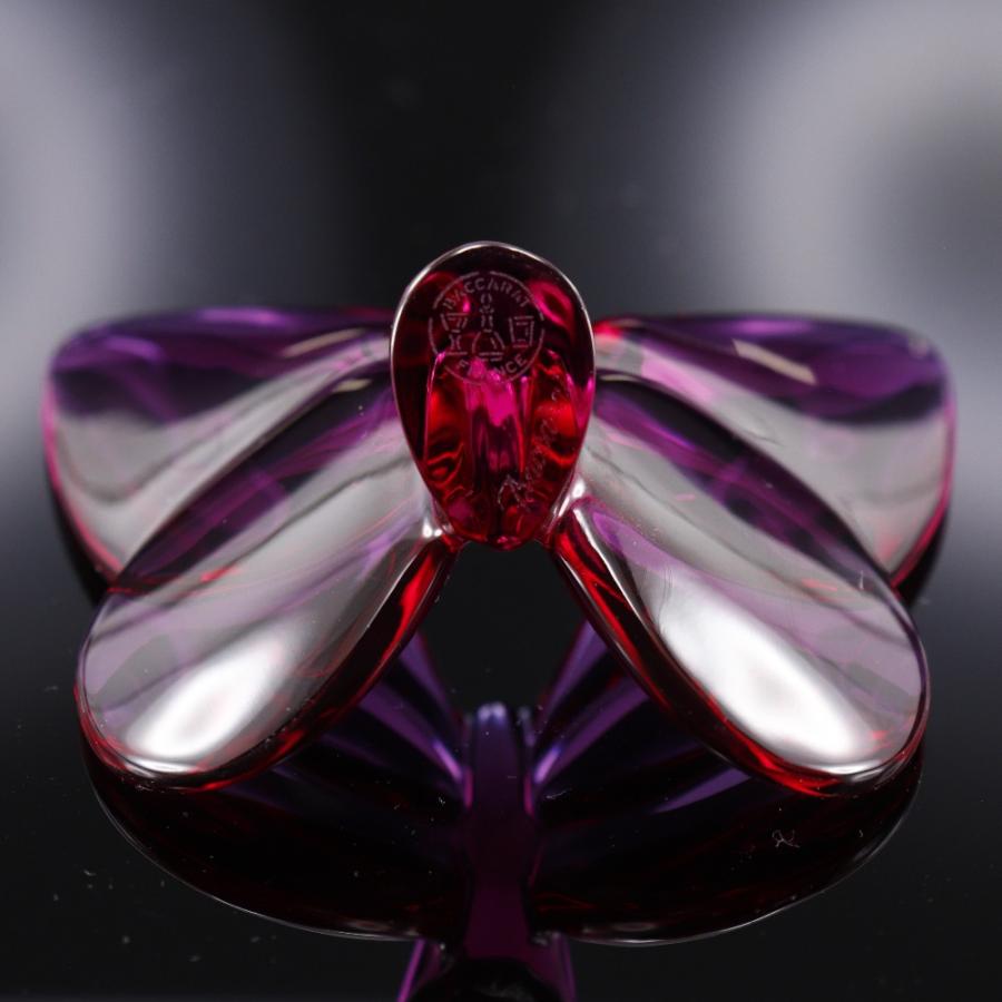 バカラ（Baccarat） ラッキーバタフライ レッド ペーパーウェイト