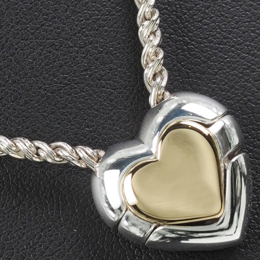 TIFFANY&Co. ティファニー パズル ハート ロープチェーン ビンテージ コンビ カラー ネックレス シルバー925×K18ゴールド  レディース　中古 :I211122112:CROWNヤフー店 - 通販 - Yahoo!ショッピング