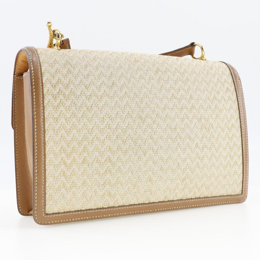 HERMES エルメス ビンテージ 〇J ショルダーバッグ キャンバス レディース【I211723045】中古_2