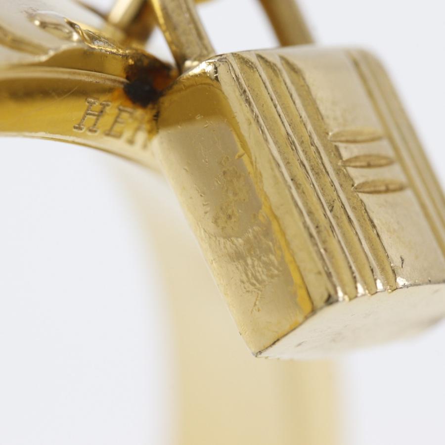 HERMESエルメス ケリーバングル カデナ バングル 金メッキ×リザード 赤 HERMES（エルメス） ケリーバングル カデナ バングル 金メッキ