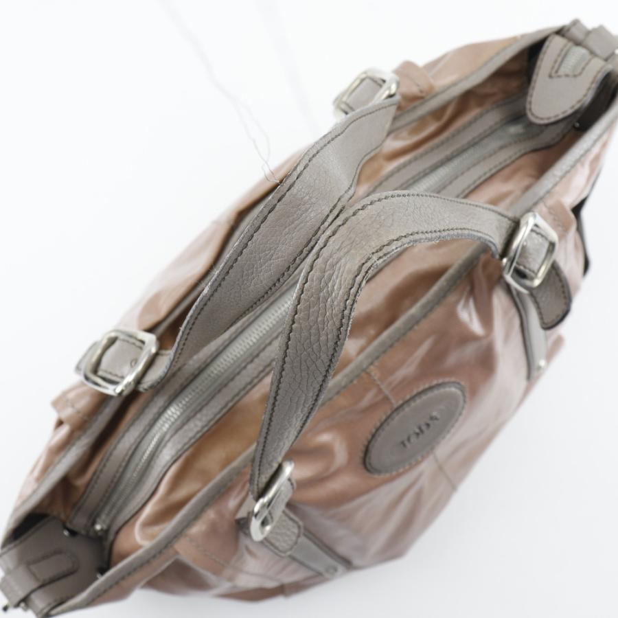 TOD'S トッズ Gライン 2WAYショルダー トートバッグ PVC ピンク