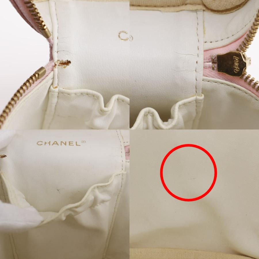 CHANEL シャネル ココマーク バニティ A01998 ポーチ キャビアスキン ピンク レディース【I211725001】中古の画像