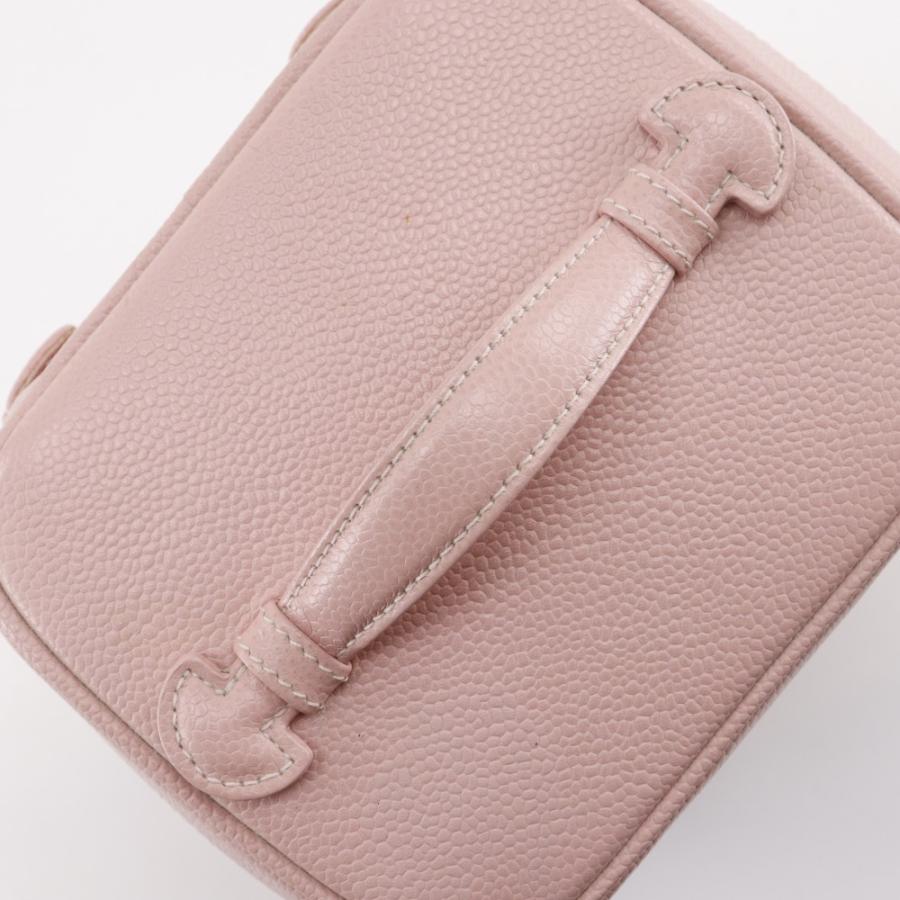 CHANEL シャネル ココマーク バニティ A01998 ポーチ キャビアスキン ピンク レディース【I211725001】中古の画像