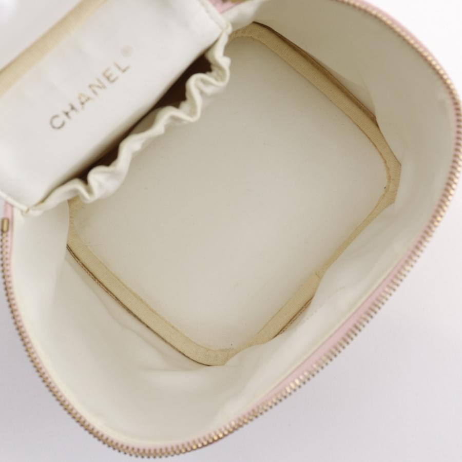 CHANEL シャネル ココマーク バニティ A01998 ポーチ キャビアスキン ピンク レディース【I211725001】中古の画像