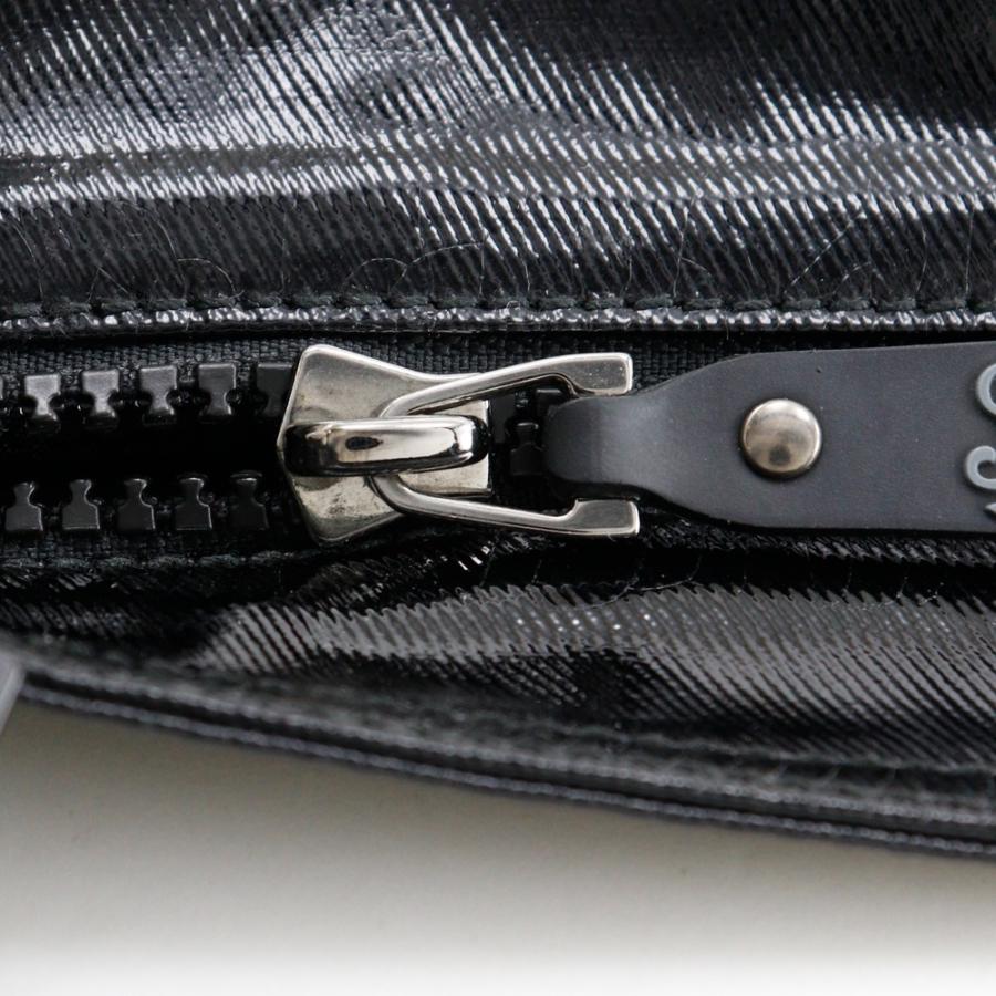 GUCCI（グッチ） クレストエンブレム 181093 ショルダーバッグ PVC 黒