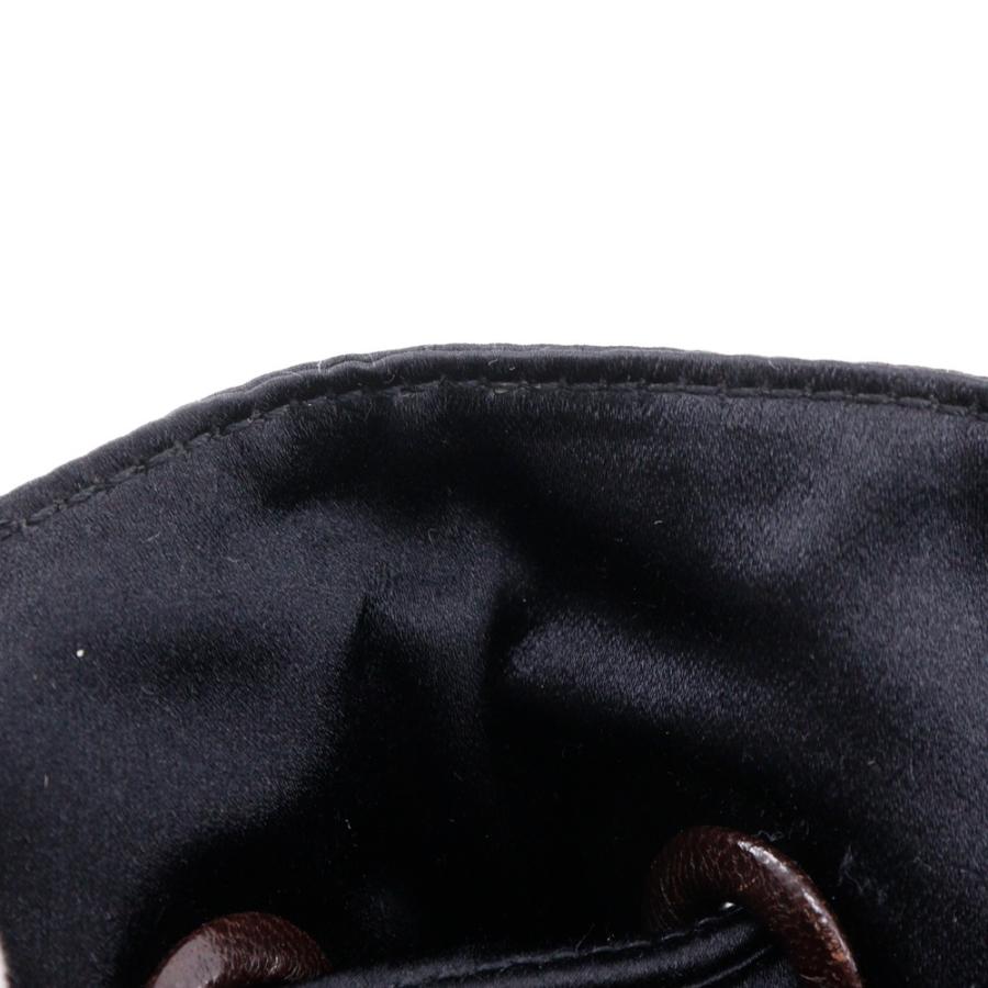 BOTTEGAVENETA ボッテガヴェネタ 巾着 パンチングレザー フリンジ