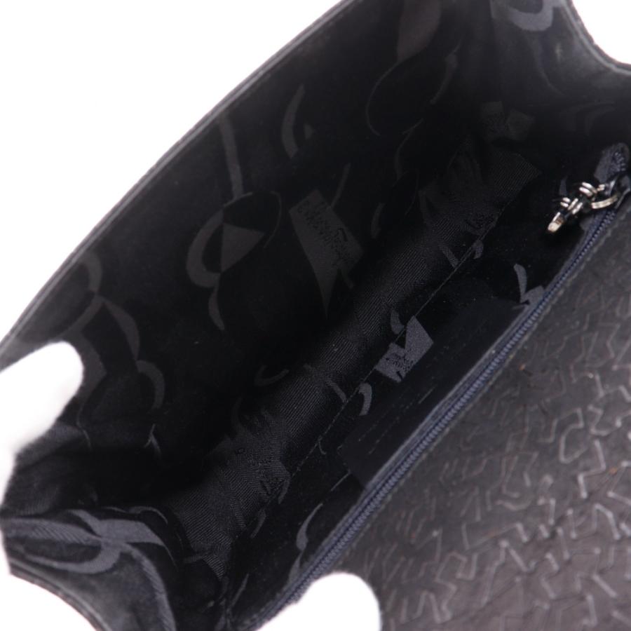 Salvatore Ferragamo サルヴァトーレフェラガモ チェーンショルダー D2117704 カーフ 黒 Salvatore Ferragamo サルヴァトーレフェラガモ チェーンショルダー