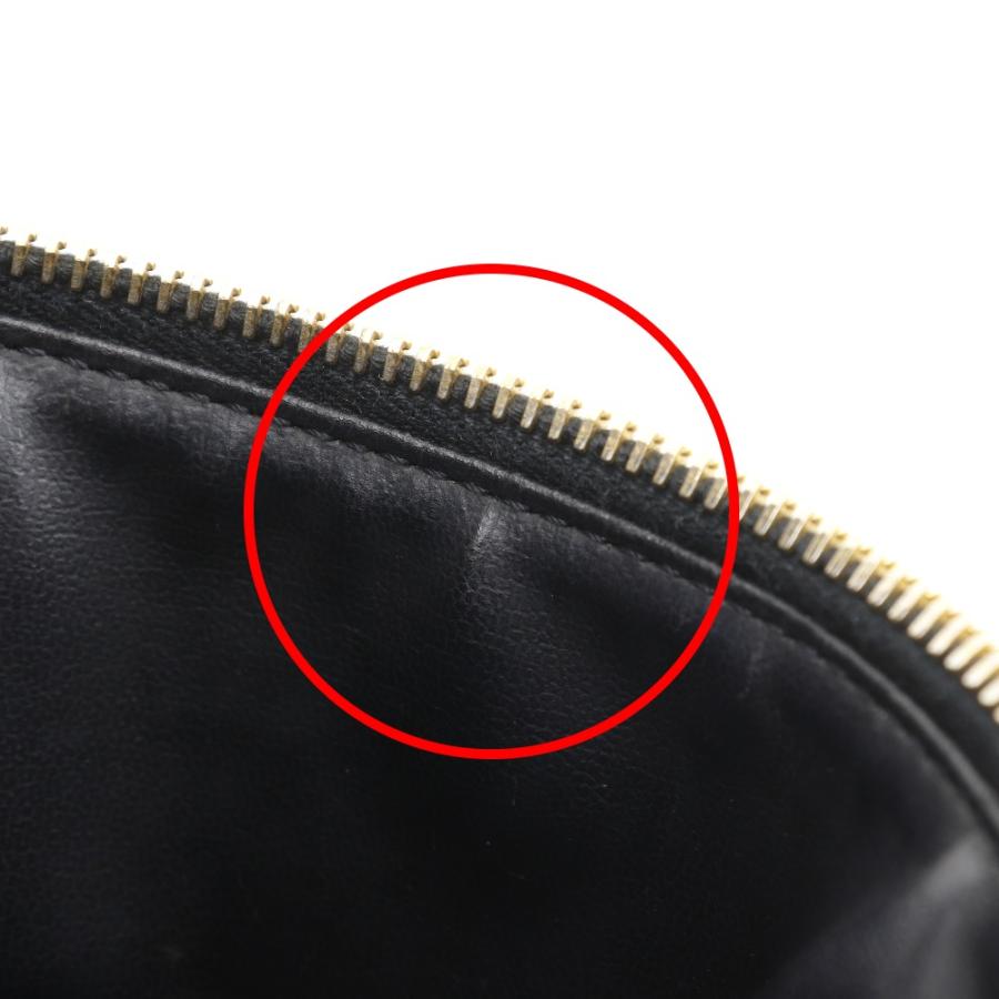 CHANEL シャネル バニティ ハンドバッグ A01998 ポーチ キャビアスキン 黒 レディース【I211725056】中古の画像