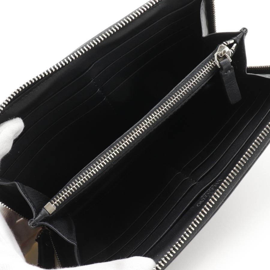 Valentino Garavani ヴァレンティノ・ガラヴァーニ ラウンドファスナー ロゴ 1Y2P0570VNA カーフ 黒 VALENTINO GARAVANI（ヴァレンティノ ガラヴァーニ） ラウンド