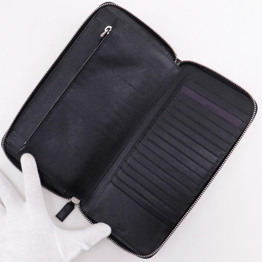 PRADA（プラダ） オーガナイザー 2ML220 長財布 サフィアーノ 黒