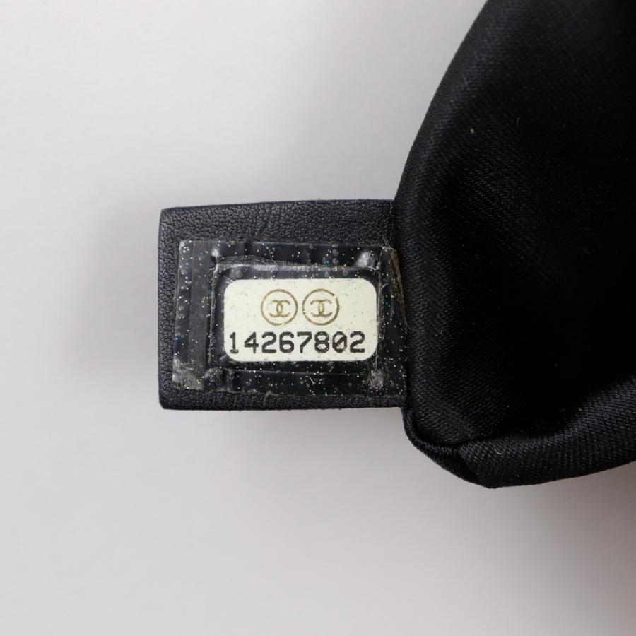 CHANEL（シャネル） カメリア ポーチ エナメル 黒 レディース 