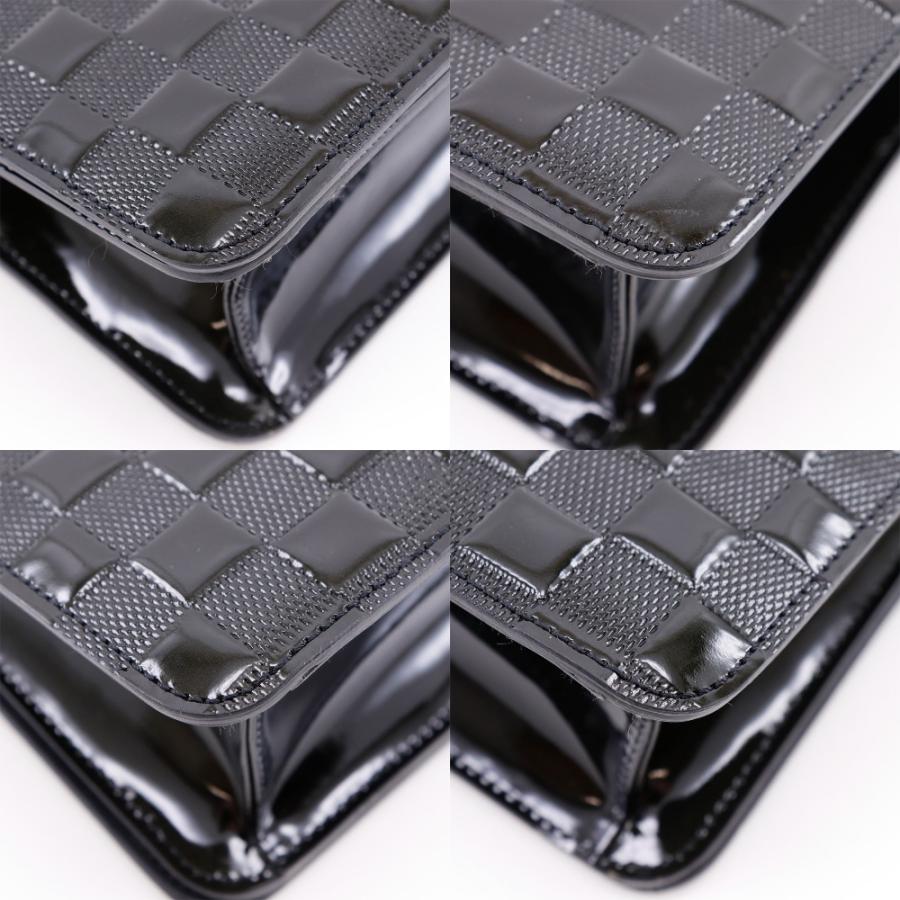 【LOUIS VUITTON】ルイ・ヴィトン キャバレー ダミエ M92124 ヴェルニ ノワール 黒 レディース ショルダーバッグ LOUIS VUITTON - 【LOUIS VUITTON】ルイ・ヴィトン キャバレー ダミエ
