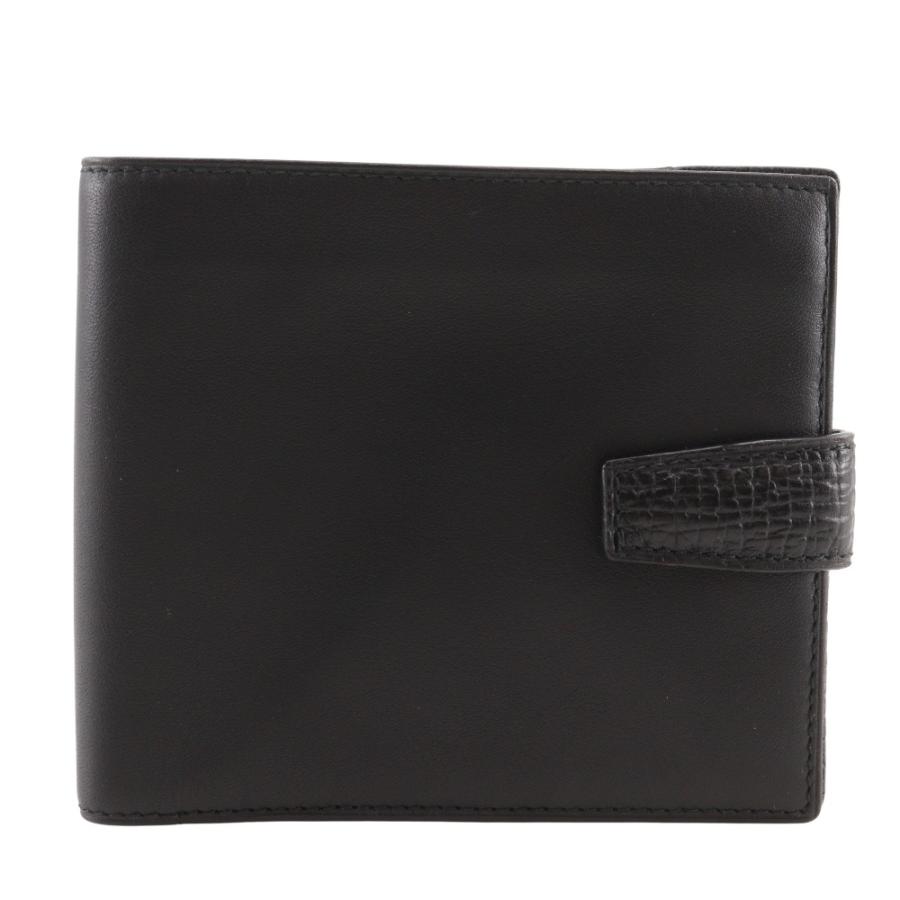 LOEWE（ロエベ） 札入れ 二つ折り財布 カーフ 黒 メンズ【I211725131