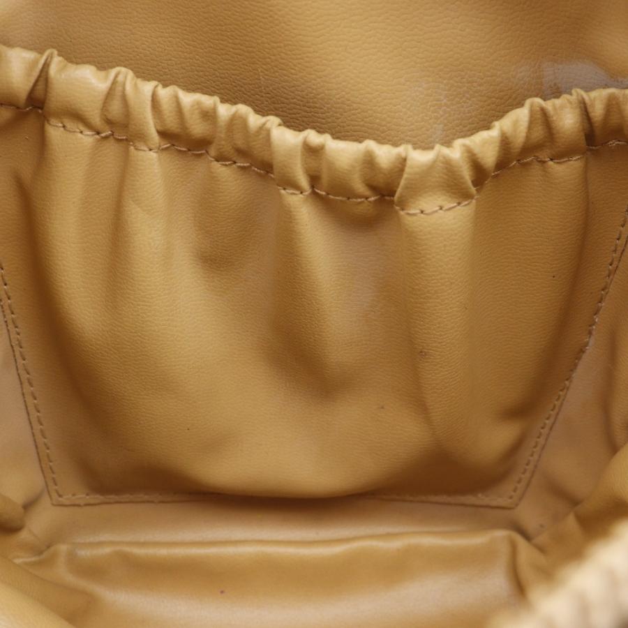 CELINE（セリーヌ）ヴィンテージ マカダム柄 ショルダーバッグ PVC×レザー ベージュ系 馬車金具 ゴールドトーン レディース CELINE セリーヌ マカダム ショルダーバッグ ベージュ タッセル PVC