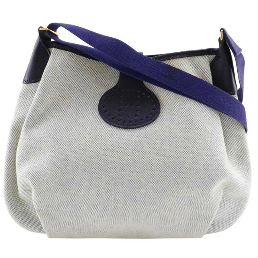 【HERMES】エルメス ロデオ トワルアッシュ グレー/紺 □C レディース ショルダーバッグ HERMES（エルメス） ロデオ □C ショルダーバッグ トワルアッシュ