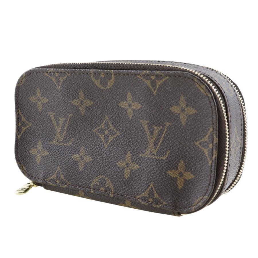 LOUIS VUITTON ルイ・ヴィトン トゥルースブラッシュPM 化粧ポーチ M47510 VI0092 ポーチ モノグラムキャンバス 茶 レディース【I211824096】中古