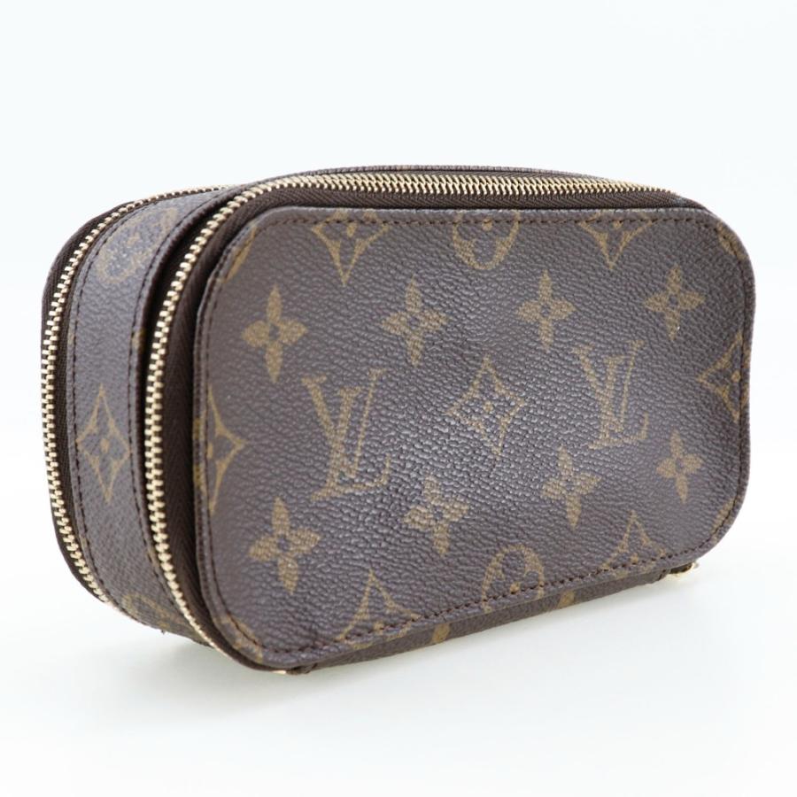 LOUIS VUITTON ルイ・ヴィトン トゥルースブラッシュPM 化粧ポーチ M47510 VI0092 ポーチ モノグラムキャンバス 茶 レディース【I211824096】中古
