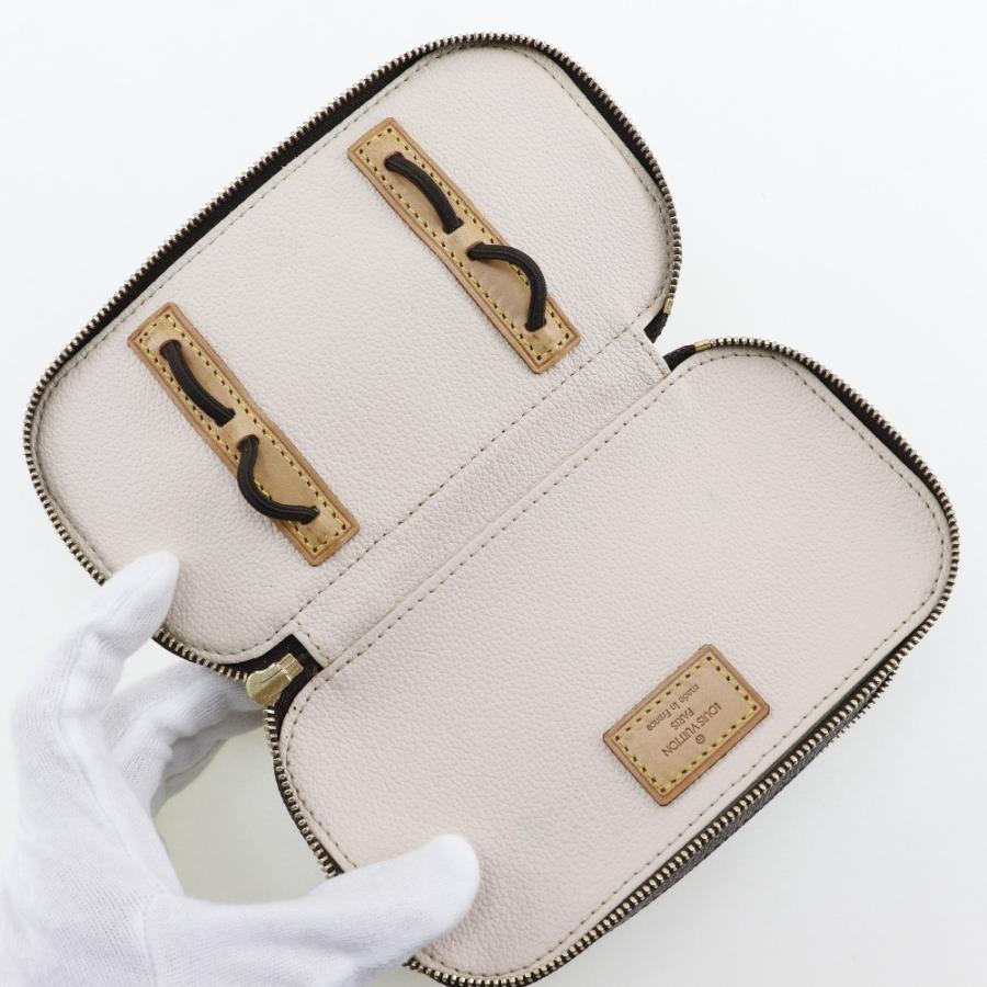 LOUIS VUITTON ルイ・ヴィトン トゥルースブラッシュPM 化粧ポーチ M47510 VI0092 ポーチ モノグラムキャンバス 茶 レディース【I211824096】中古