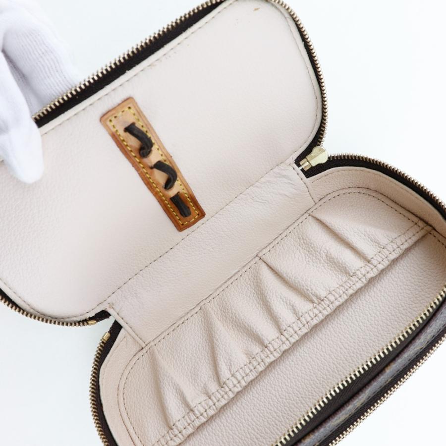 LOUIS VUITTON ルイ・ヴィトン トゥルースブラッシュPM 化粧ポーチ M47510 VI0092 ポーチ モノグラムキャンバス 茶 レディース【I211824096】中古