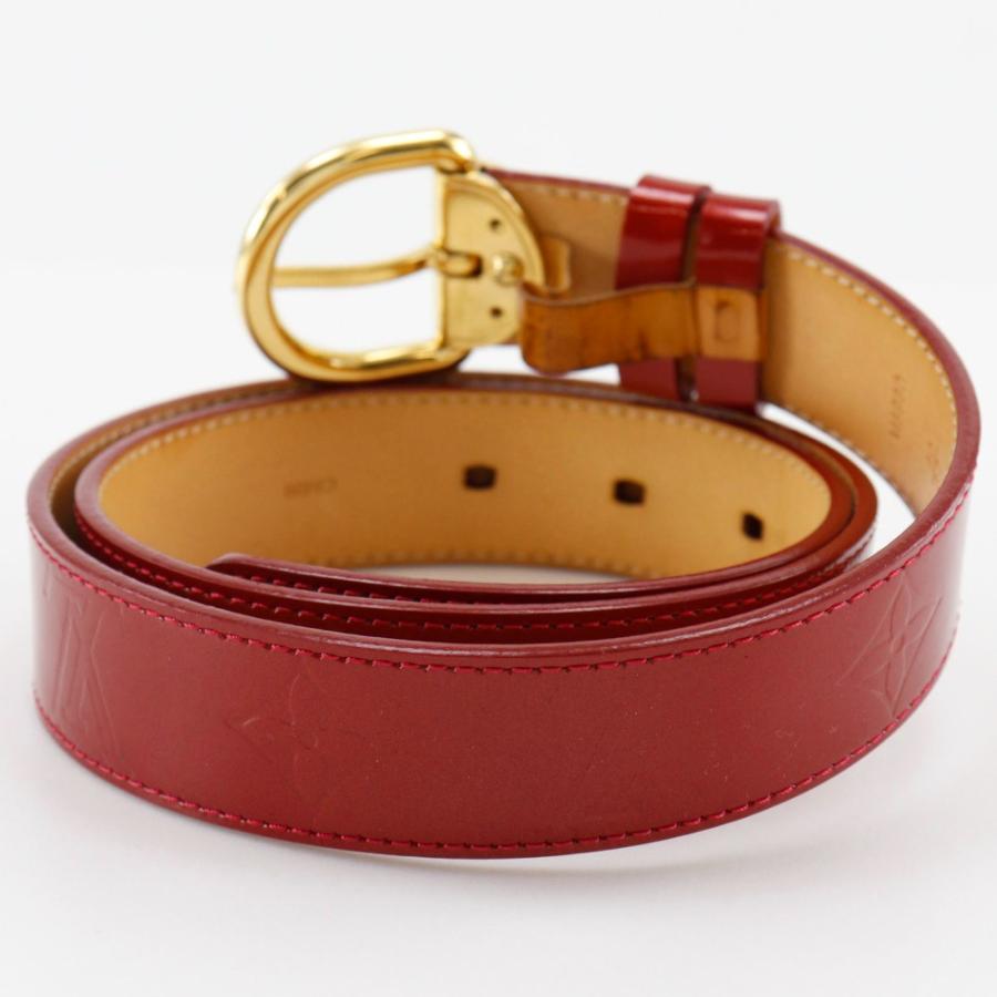 ちゃこさん専用　Louis Vuitton エンボス加工レザーベルト 赤 LOUIS VUITTON(ルイヴィトン) / ベルト/レザー/RED/モノグラム/メンズ