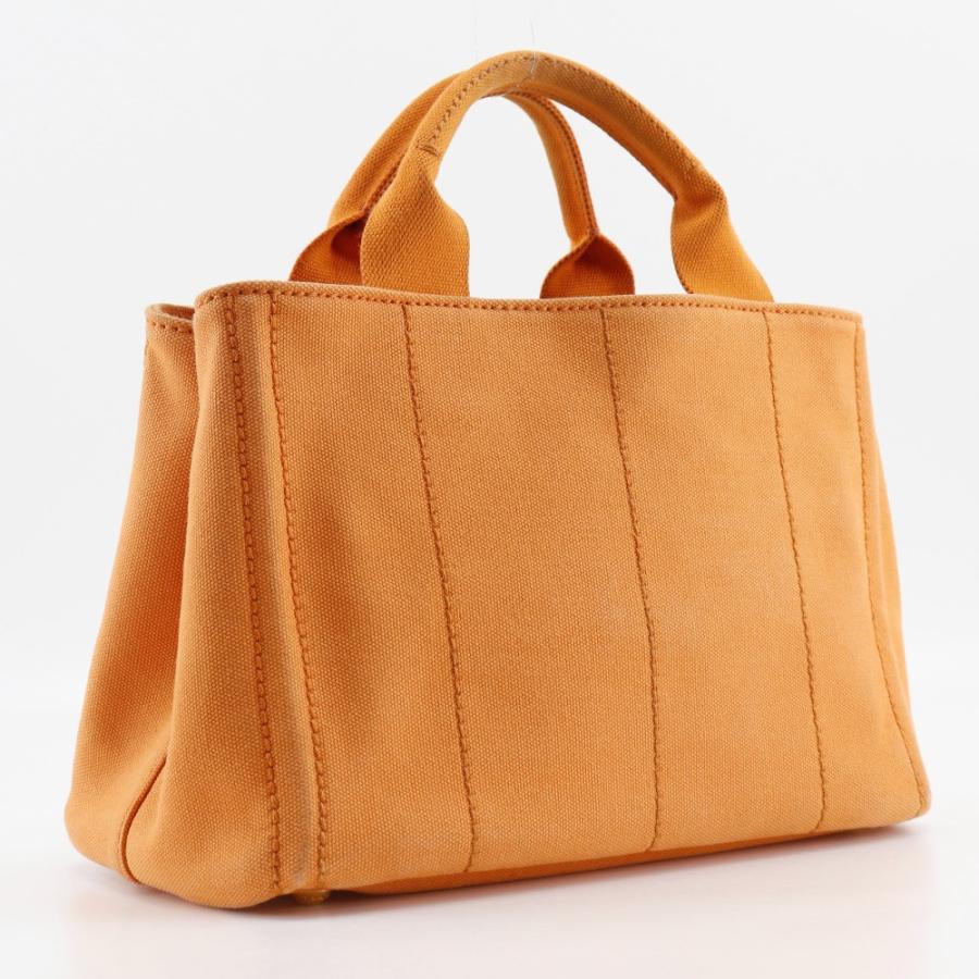 PRADA プラダ ミニ カナパ キャンバス 2Wayバッグ オレンジ系 楽天市場