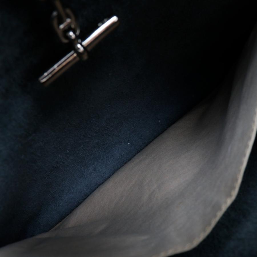 HERMES エルメス ヴェスパ28 □C ショルダーバッグ レザー 黒 HERMES エルメス ヴェスパ28 □C ショルダーバッグ レザー 黒