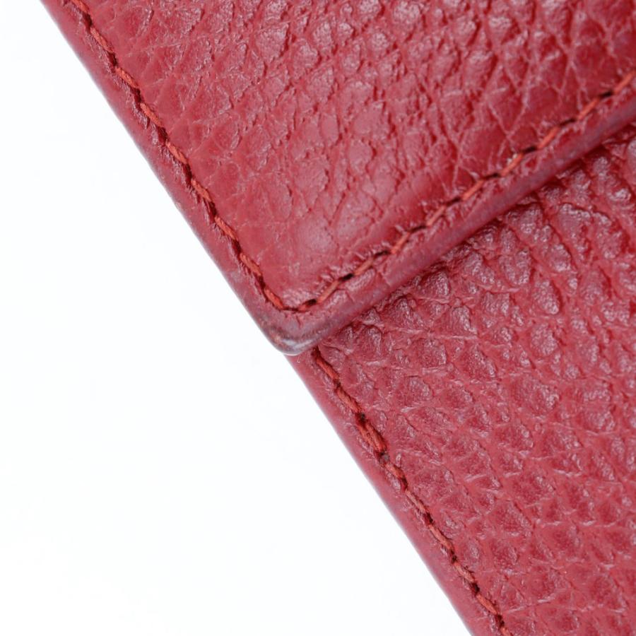 GUCCI（グッチ） GGマーモント 456122 二つ折り財布 レザー 赤