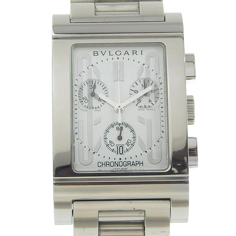 BVLGARI（ブルガリ） レッタンゴロ RTC49S 腕時計 SS クオーツ クロノ 