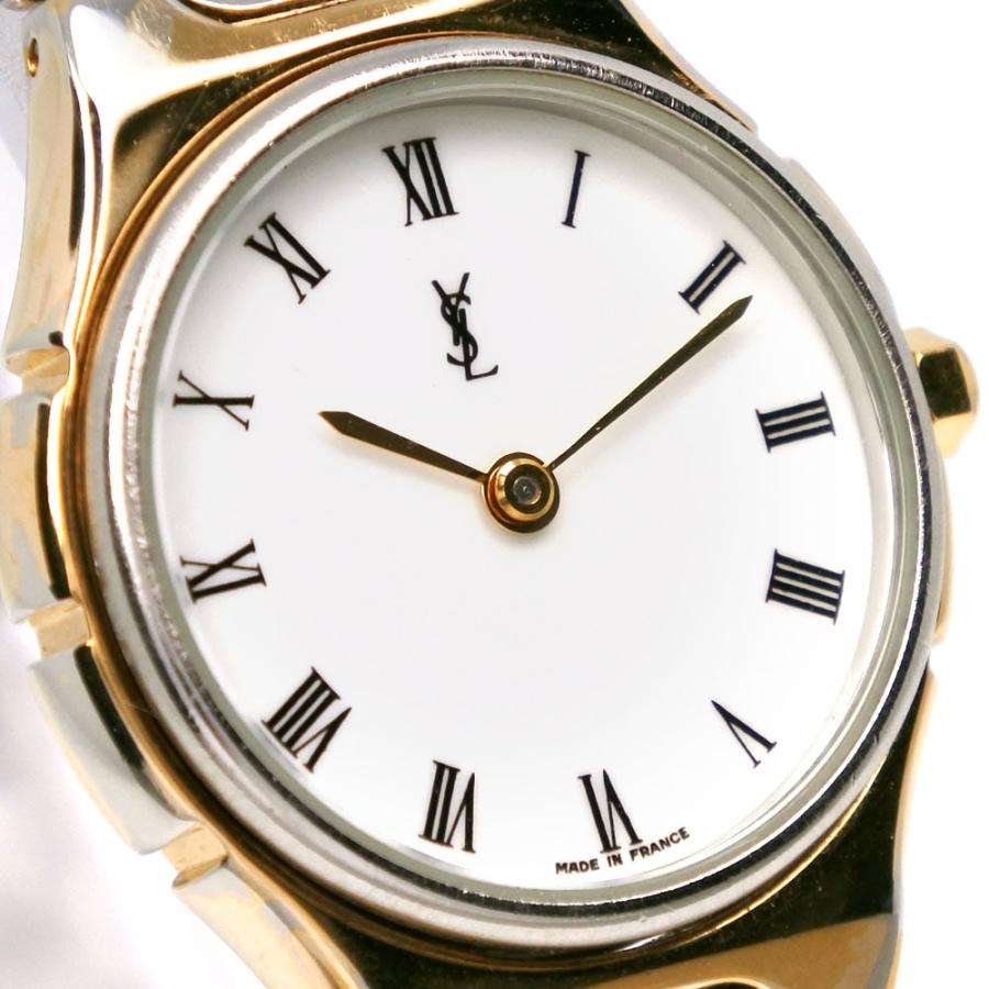 希少】Yves Saint Laurent 腕時計 バングル ゴールド SS 希少】Yves