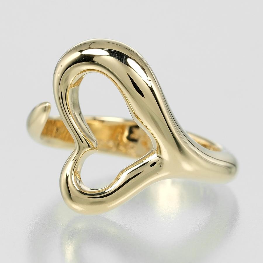 ティファニー　オープンハート　約10号 TIFFANY&Co.（ティファニー） リング オープンハート 10号 指輪 K18YG